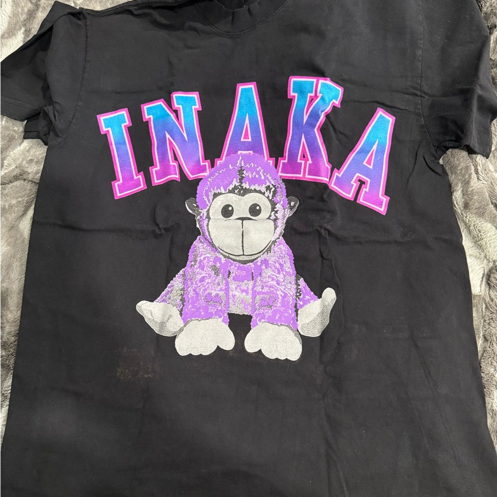 Inaka Power Black Muscle Tee with Purple and Blue Accents